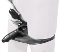 Zmysłowe Lateksowe Slipy z Nadmuchiwanym Podwójnym Dildo XL