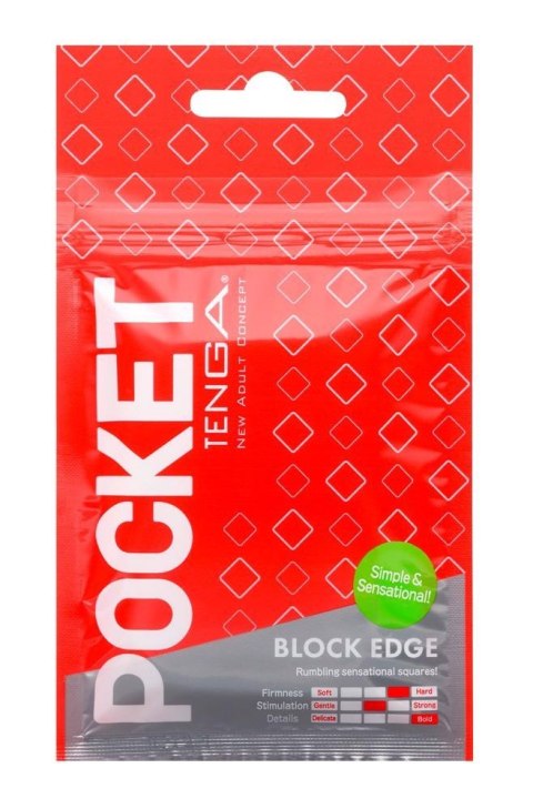 Tenga Pocket Block Edge: Dyskretny Masturbator Kieszonkowy