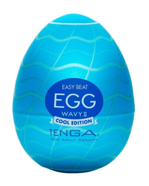 Tenga Egg Wavy II Cool – Jajka Masturbacyjne z Chłodzącym Efektem, 6 sztuk