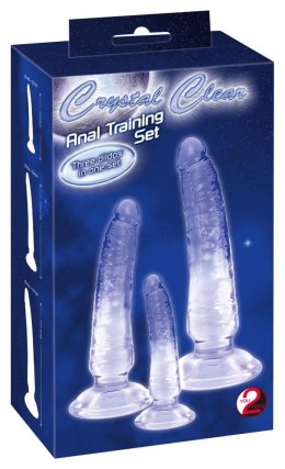 Zestaw trzech realistycznych dildo do treningu analnego