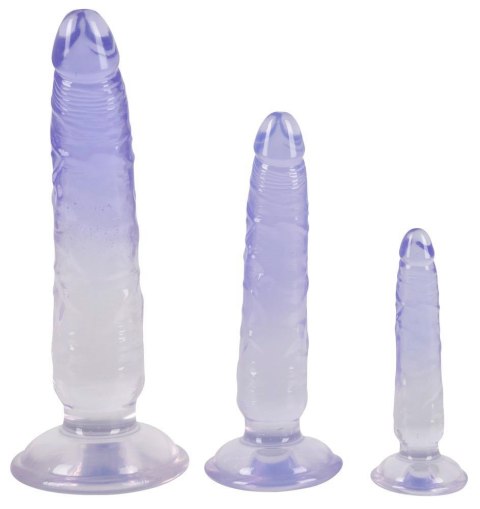 Zestaw trzech realistycznych dildo do treningu analnego