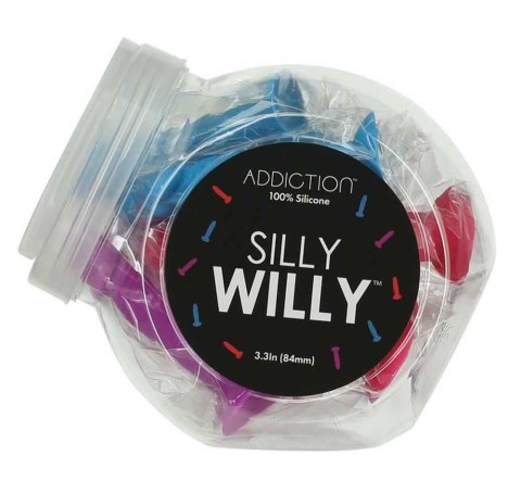 Addiction Silly Willy – Zestaw ekspozycyjny 12 figlarnych mini dildo
