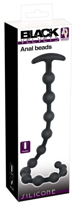 Silikonowe koraliki analne Black Velvets