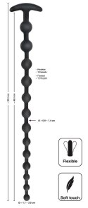 Silikonowe koraliki analne Black Velvets
