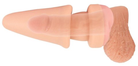 Wielofunkcyjny Plug Analny z Materiału Nature Skin