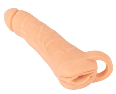 Nature Skin Extender 2w1 – Duża Przedłużka i Masturbator, 23,8 cm
