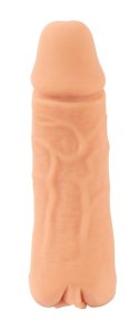 Nature Skin 2w1: Realistyczna Nakładka i Masturbator 18,5 cm