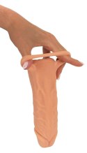 Nature Skin 2w1: Realistyczna Nakładka i Masturbator 18,5 cm