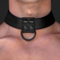 Czarna Matowa Obroża ze Smyczą Bondage Fetish