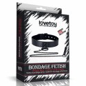 Czarna Matowa Obroża ze Smyczą Bondage Fetish