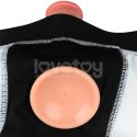 Eleganckie szorty strap-on (obwód pasa 71-79 cm) czarne