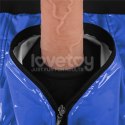 Eleganckie szorty strap-on w kolorze niebieskim (pas 36-39 cali)
