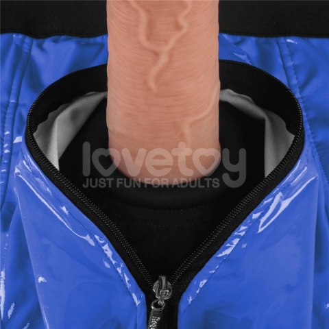 Eleganckie szorty strap-on w kolorze niebieskim (pas 36-39 cali)