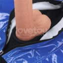 Eleganckie szorty strap-on w kolorze niebieskim (pas 36-39 cali)