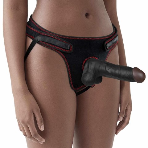 Zestaw Strap-On Easy z Realistycznym Dildo - Czarny