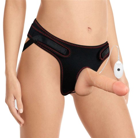 Elegancki wibrujący zestaw strapon 'Easy' 7.0''