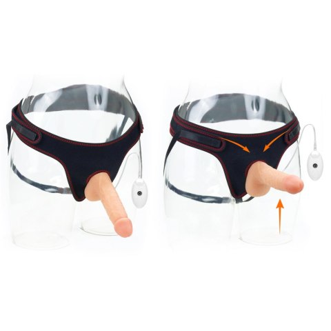 Elegancki wibrujący zestaw strapon 'Easy' 7.0''