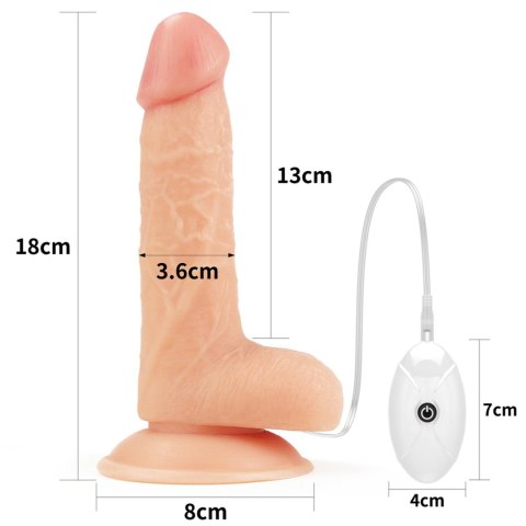 Elegancki wibrujący zestaw strapon 'Easy' 7.0''