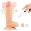 Elegancki wibrujący zestaw strapon 'Easy' 7.0''