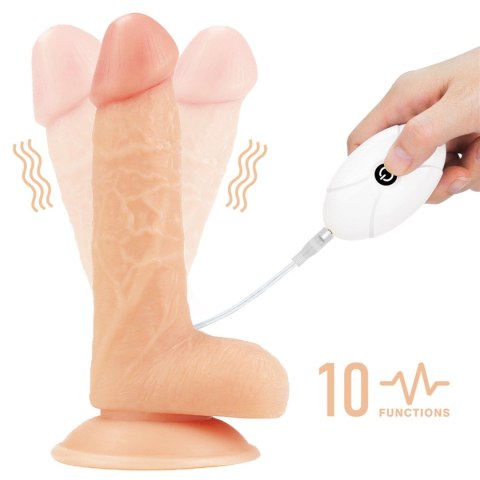 Elegancki wibrujący zestaw strapon 'Easy' 7.0''