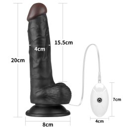 Wibrujący Zestaw Strap-on z Realistycznym Dildo 19 cm – Czarny