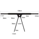 Wibrujący Zestaw Strap-on z Realistycznym Dildo 19 cm – Czarny