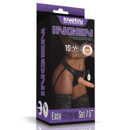 Wygodny Wibrujący Zestaw Strapon 7.5 cala