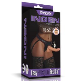 Wibrujący Zestaw Strap-on 'Easy' 8.5''