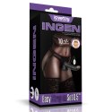 Wibrujący Zestaw Strap-On Komfortowy, Czarny