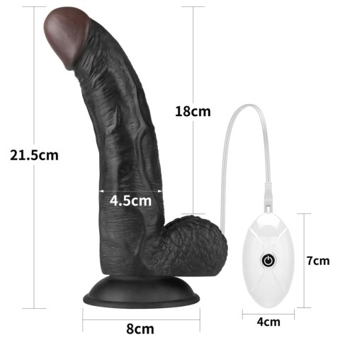 Wibrujący Zestaw Strap-On Komfortowy, Czarny
