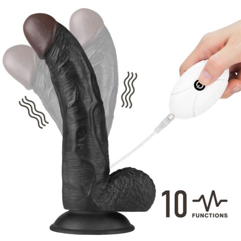 Wibrujący Zestaw Strap-On Komfortowy, Czarny