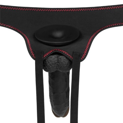 Wibrujący Zestaw Strap-On Komfortowy, Czarny