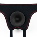 Wibrujący Zestaw Strap-On Komfortowy, Czarny