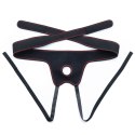 Wibrujący Zestaw Strap-On Komfortowy, Czarny