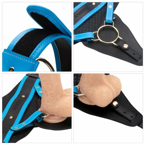 Wibrujący Zestaw Strap-On Premium 8.5'' w Rozmiarach L/XL/2XL