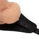 Luksusowy zestaw strap-on z realistycznym wibratorem 9.5'' L/XL/2XL