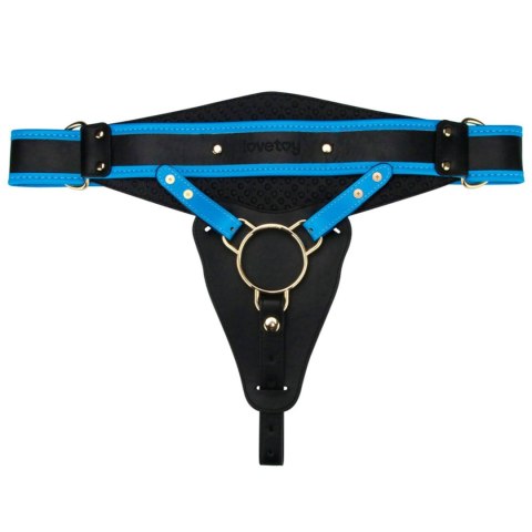 Luksusowy zestaw strap-on z realistycznym wibratorem 9.5'' L/XL/2XL