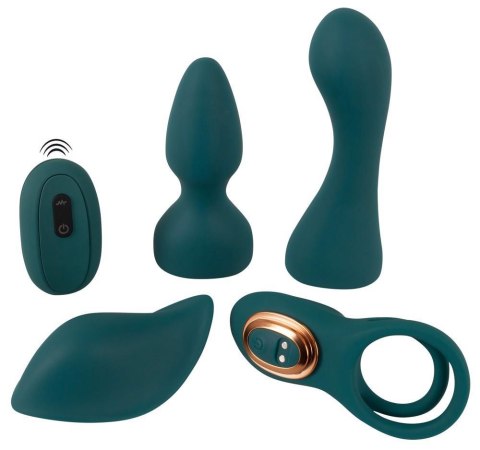 Zestaw dla Par: Mini Wibrator Couples Choice z 4 Funkcjonalnymi Końcówkami