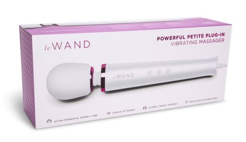 Luksusowy Masażer Wibracyjny Le Wand Powerful Petite – Biały, Zasilany Sieciowo