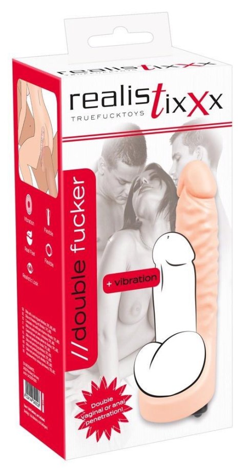 Realistixxx: Pierścień Erotyczny z Dildo Podwójnej Rozkoszy i Wibracjami