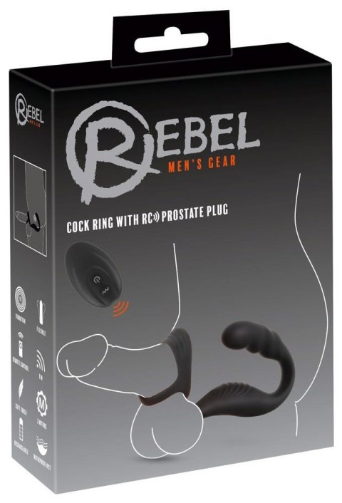 Rebel: Pierścień Erekcyjny z Wibracyjnym Masażerem Prostaty RC