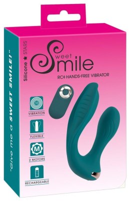 Sweet Smile: Elegancki Wibrator Dwuramienny z Pilotem do Podwójnej Stymulacji