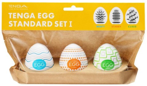 Tenga Egg Standard – Zestaw 3 Jajeczek Masturbacyjnych
