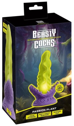 Beasty Cocks Passion Plant LED: Roślinne Dildo z Podświetleniem