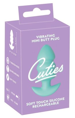 Cuties: Wibrujący Mini Plug Analny – Szmaragdowa Zieleń