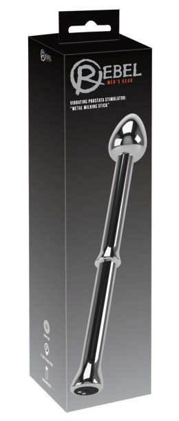 Rebel Metalowy Milking Stick: Wibrujący Stymulator Prostaty