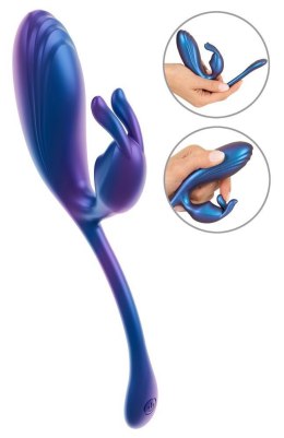 Wibrator Króliczek Smile Metallic Flexible Double: Podwójna Stymulacja i Luksusowy Blask