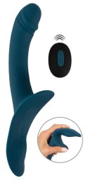 Twój Wibrator Strap-On Zdalnie Sterowany – Błękit