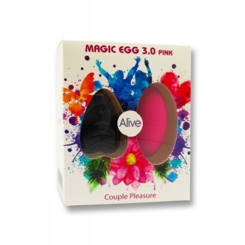 Zmysłowe Jajeczko Wibrujące Egg 3.0 PINK ze Zdalnym Sterowaniem