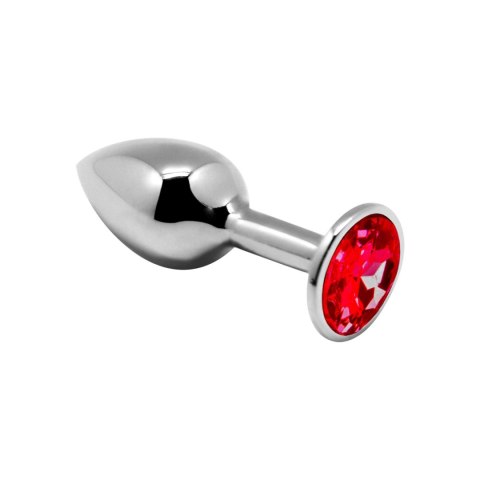 Elegancki Metalowy Korek Analny z Kryształem, Rozmiar M